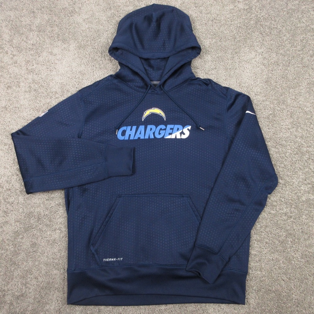 Los Angeles Chargers Sweater Mens XL Navy Blue Hoodie Sweatshirt Nike‎ Thermafit